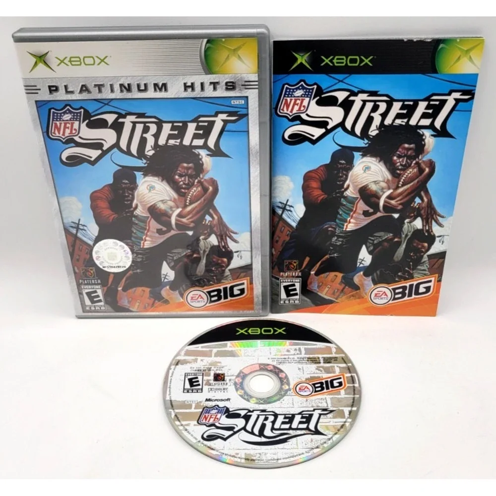 NFL‎ Street XBOX Game CIB COMPLETE IN BOX PLATINUM HITS